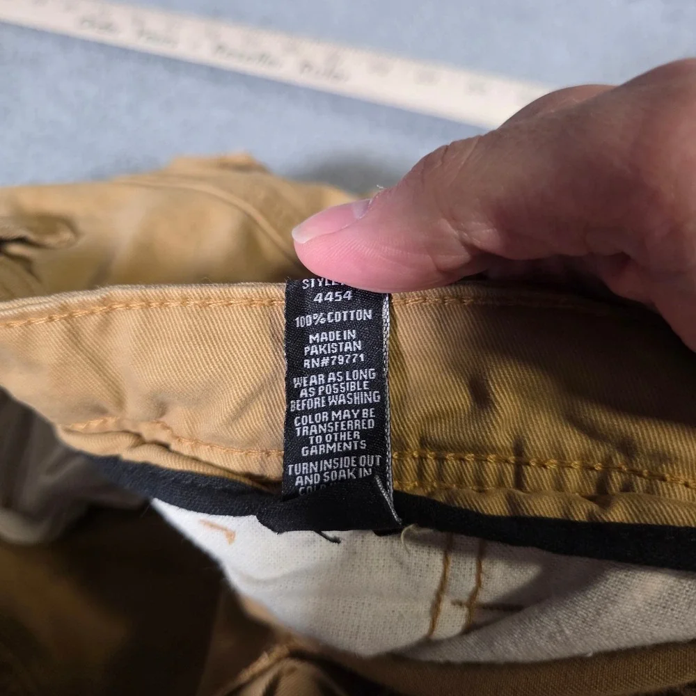 Jordan Craig Mens 36 Cargo Shorts Tan Khaki Cotton Utility Multi Pocket 4454